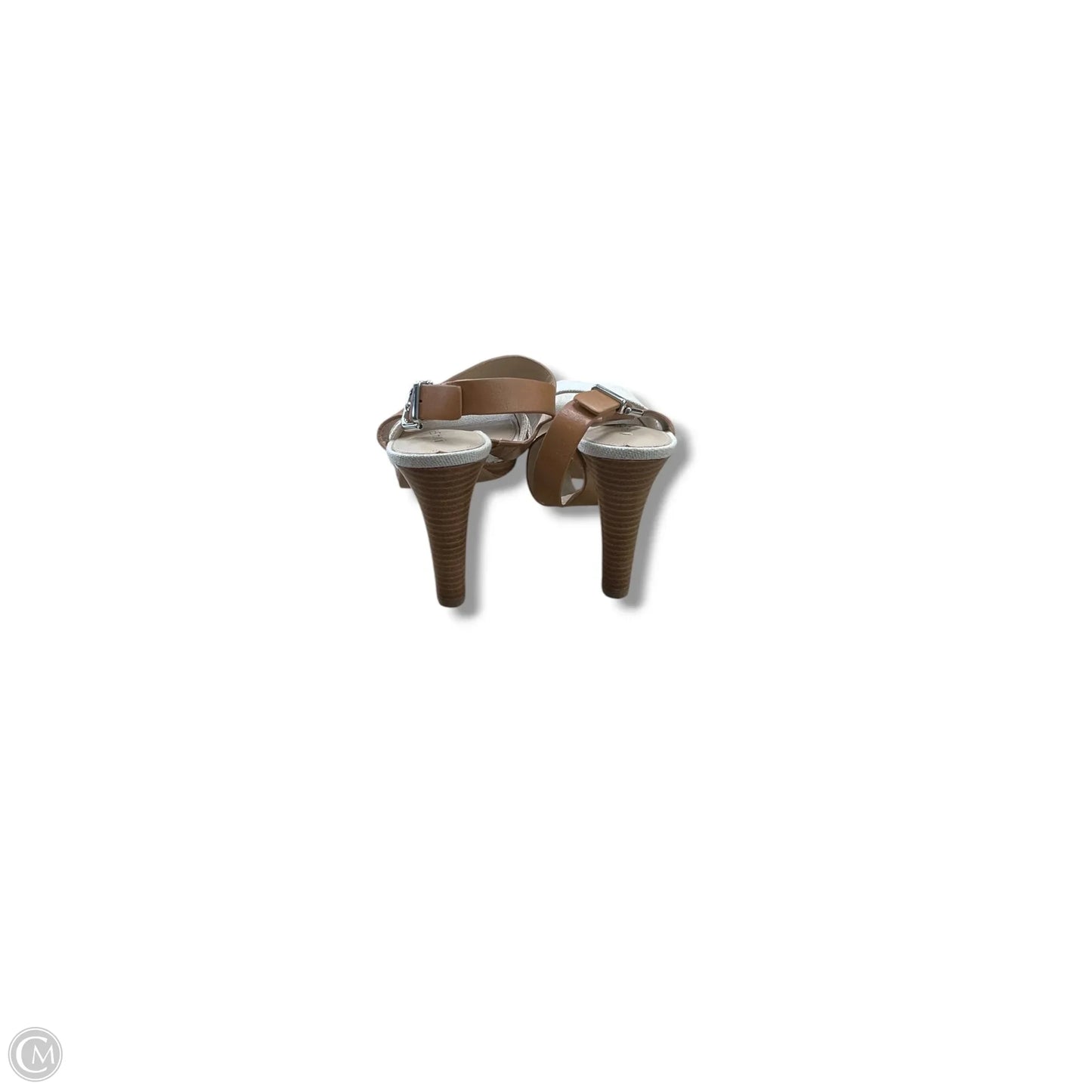 Sandals Heels Block By Via Spiga In Tan, Size: 7