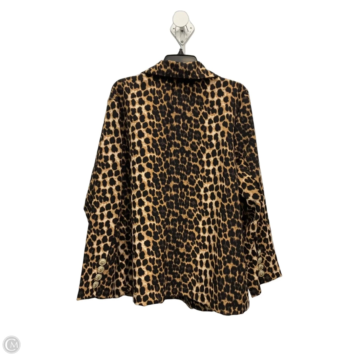 Blazer By Clothes Mentor In Animal Print, Size: 2x