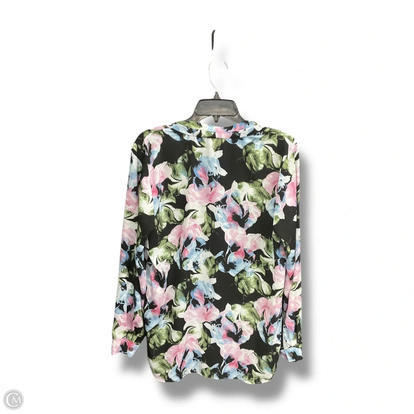 Top Long Sleeve By Vince Camuto In Floral Print, Size: M