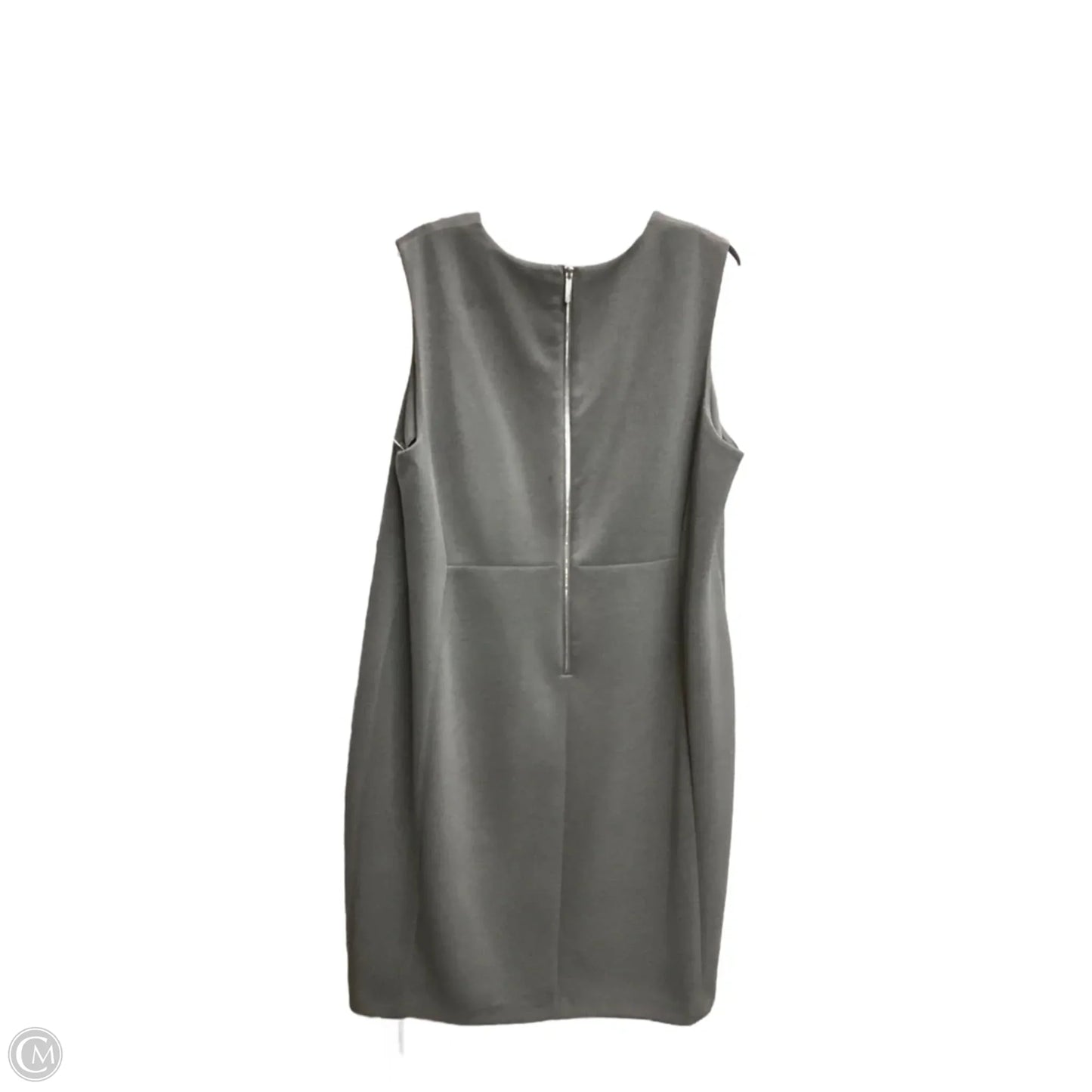 Dress Casual Maxi By Calvin Klein In Grey, Size: 1x