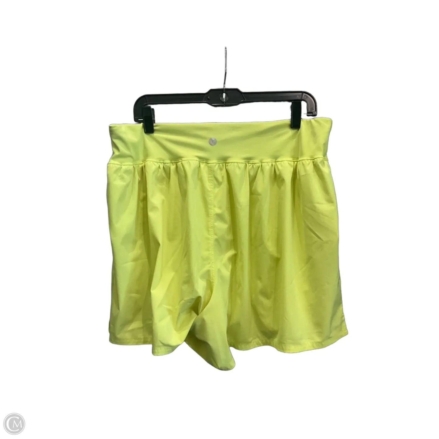Athletic Shorts By Livi Active In Yellow, Size: 18