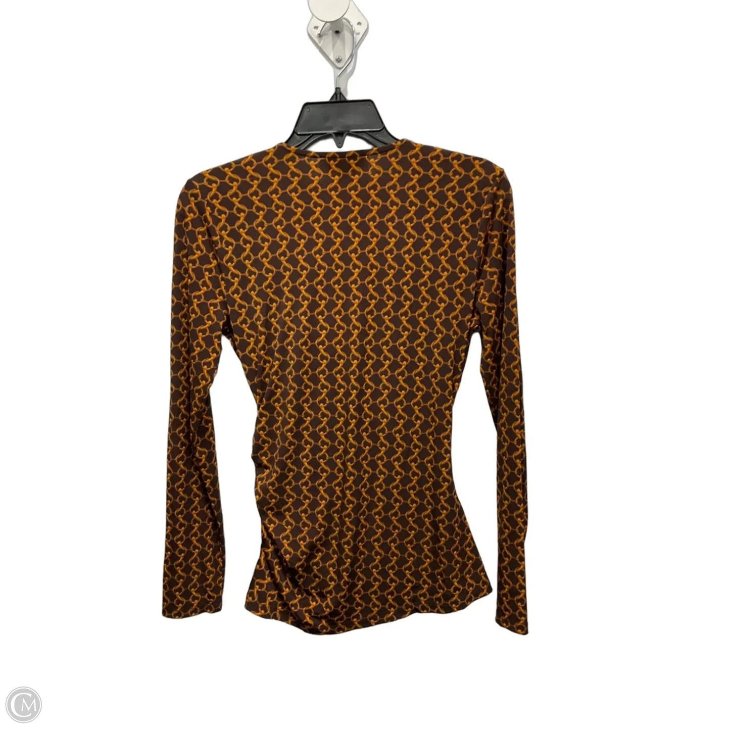 Top Long Sleeve By Michael By Michael Kors In Brown, Size: S