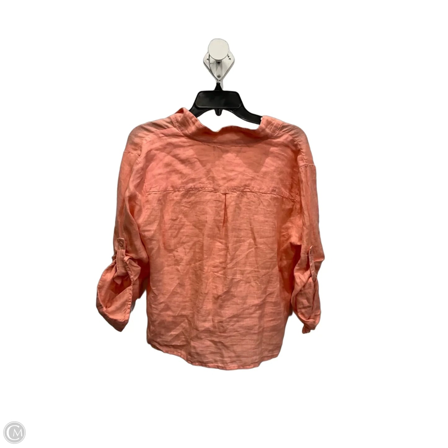 Blouse Long Sleeve By Cloth & Stone In Peach, Size: L