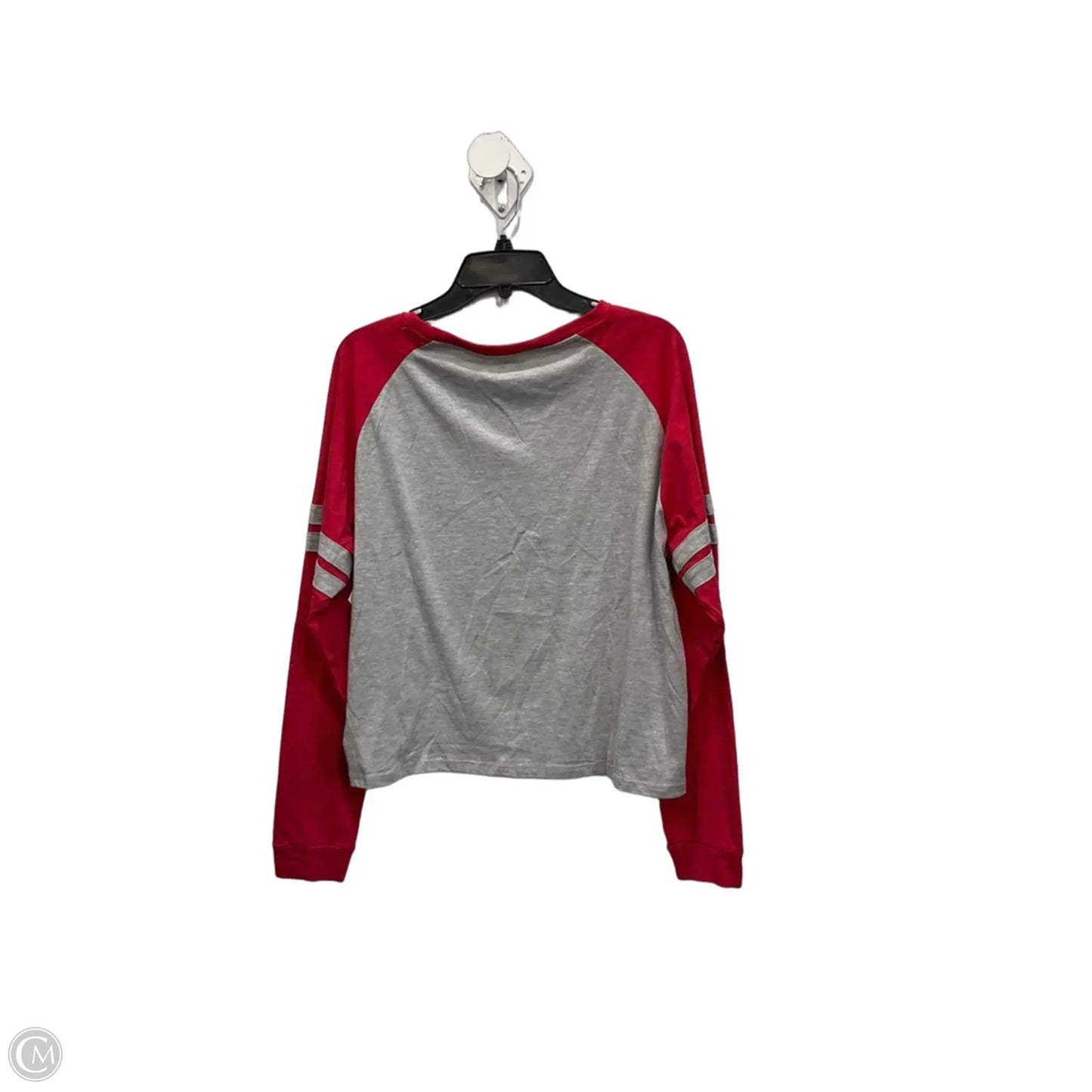 Top Long Sleeve By Colosseum In Grey & Red, Size: Xxl