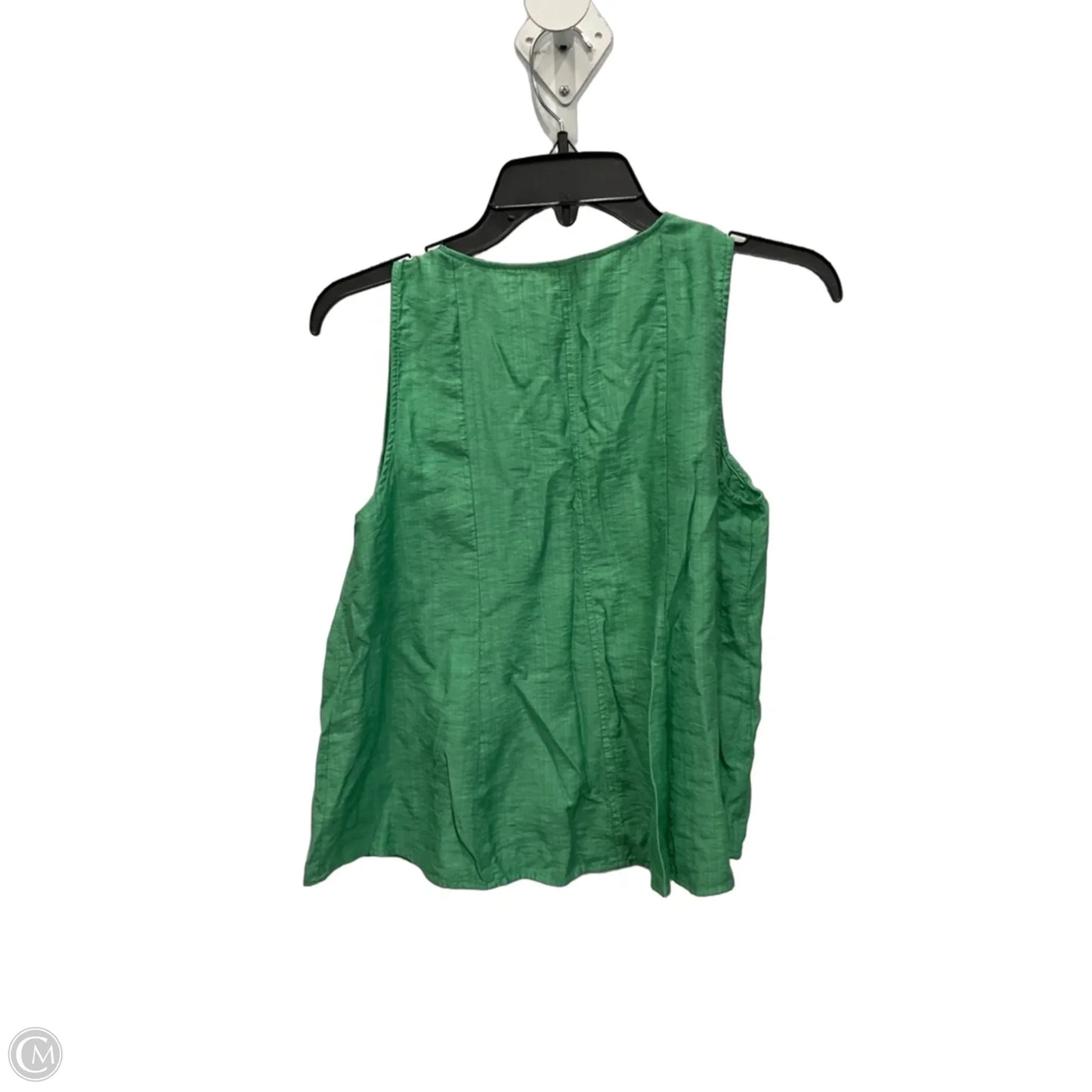 Top Sleeveless By Loft In Green, Size: S
