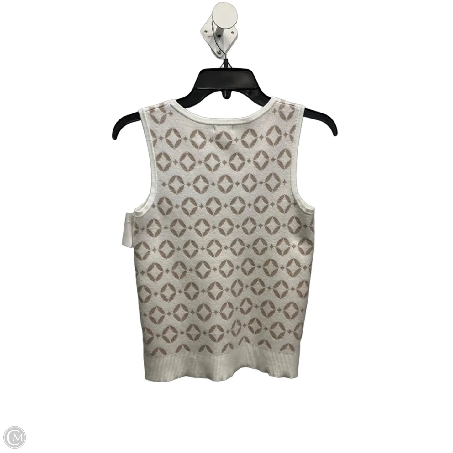 Top Sleeveless By Sigrid Olsen In Cream & White, Size: Xs