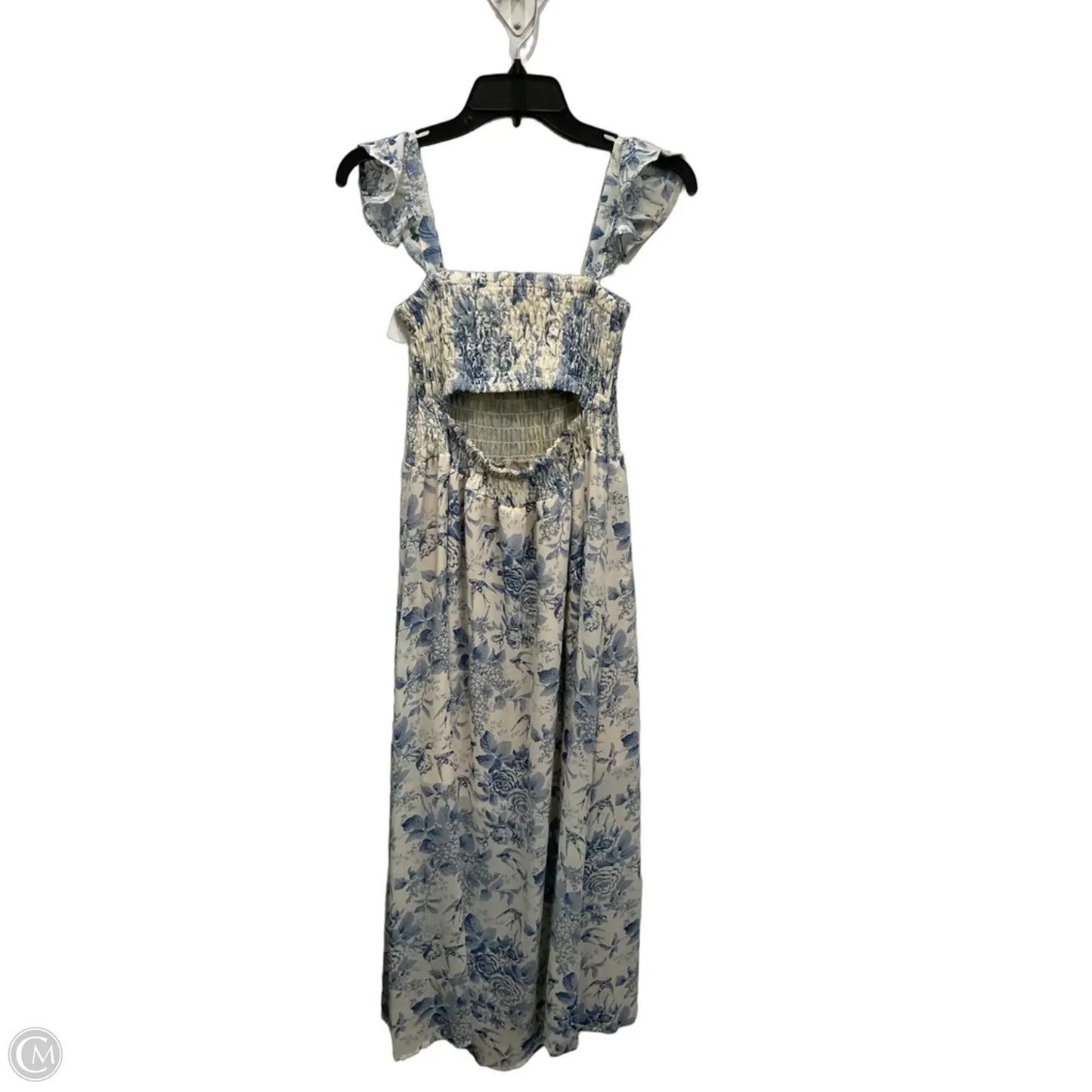 Dress Casual Maxi By Sunday Up In Blue & Cream, Size: S