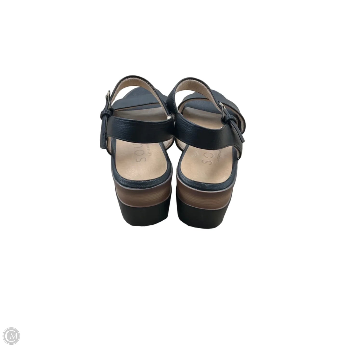 Sandals Heels Wedge By Naturalizer In Black, Size: 7.5
