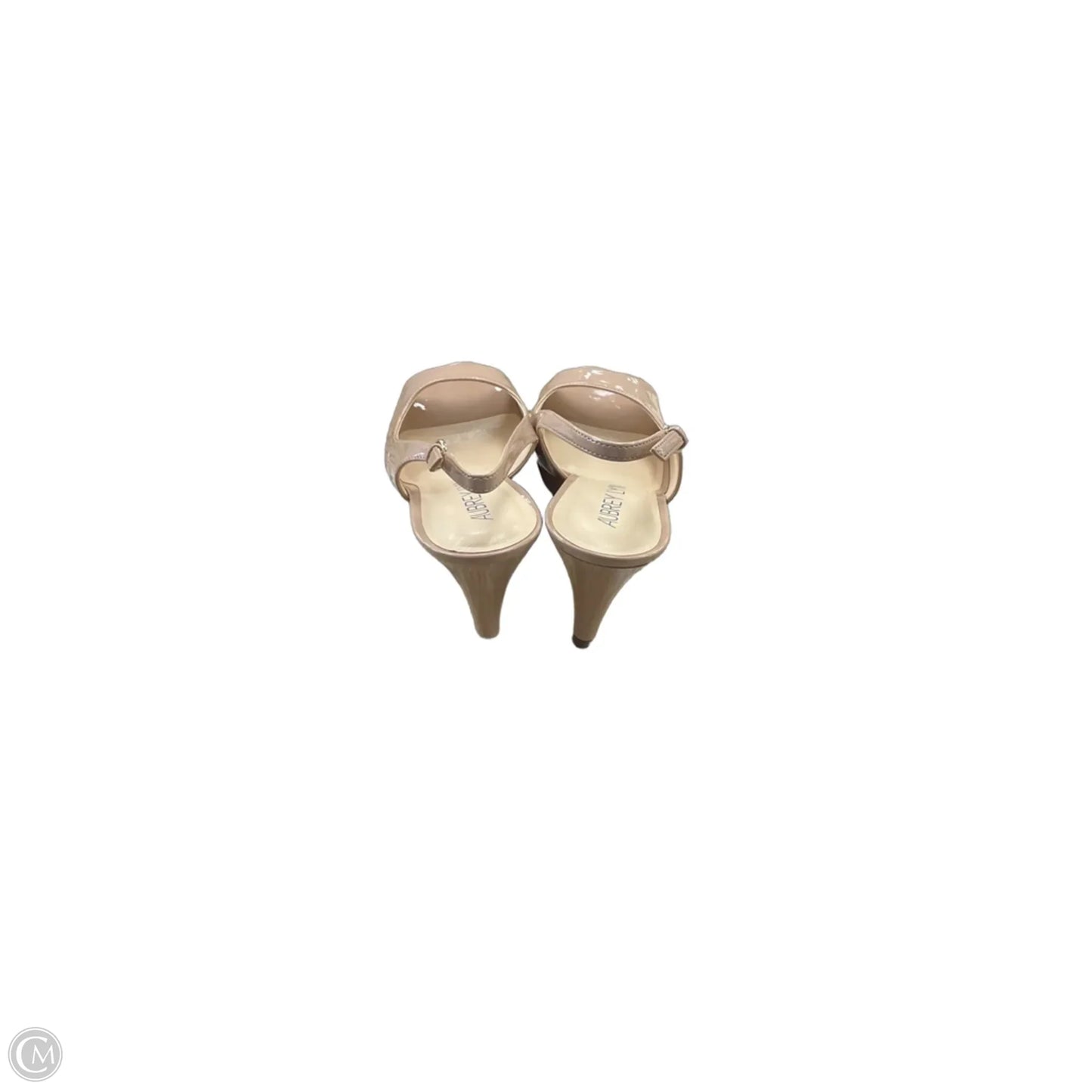 Sandals Heels Kitten By Clothes Mentor In Beige, Size: 7.5