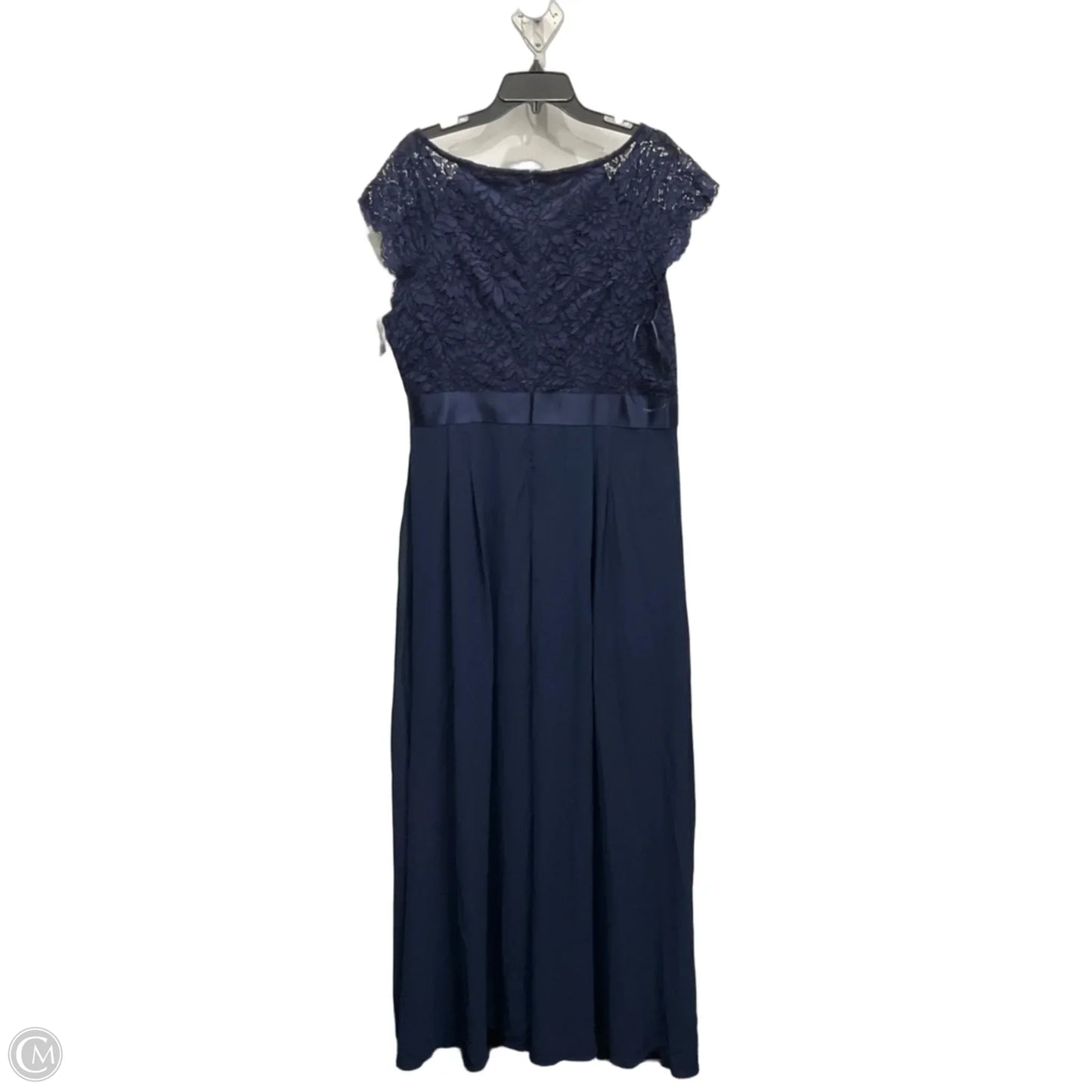 Dress Party Long By Clothes Mentor In Navy, Size: 2x