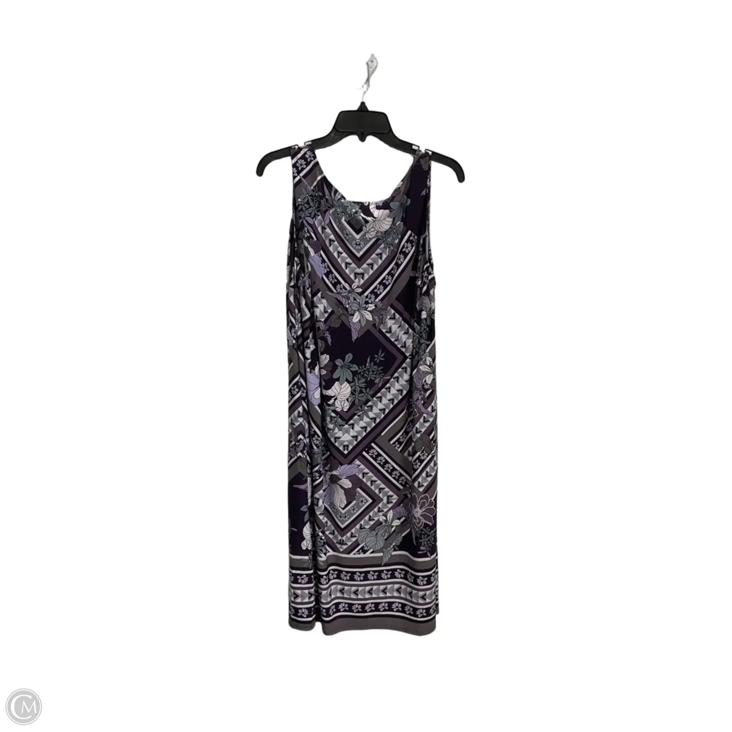 Dress Casual Midi By R And M Richards In Purple, Size: 2x