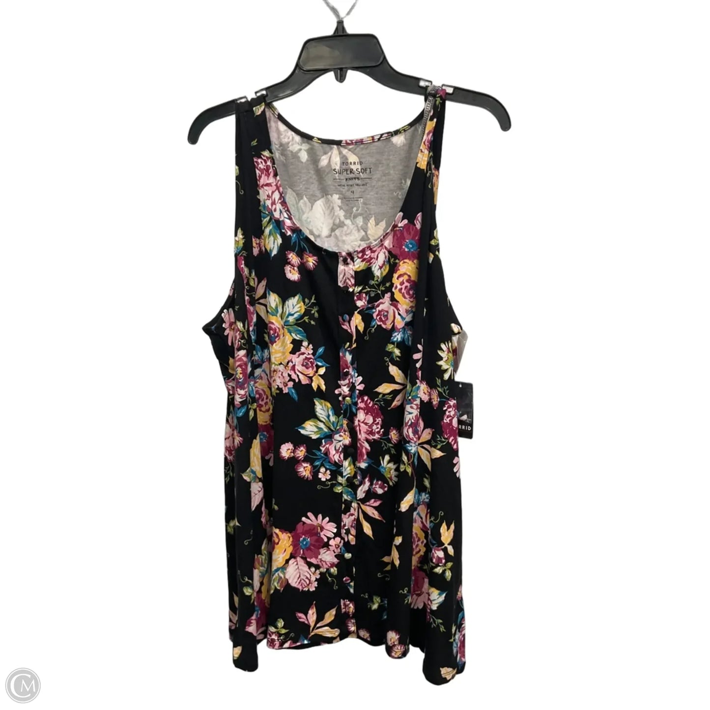 Top Sleeveless By Torrid In Floral Print, Size: 4x