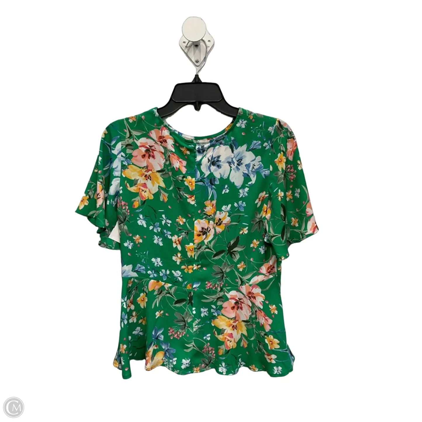 Top Short Sleeve By Loft In Green, Size: Xs