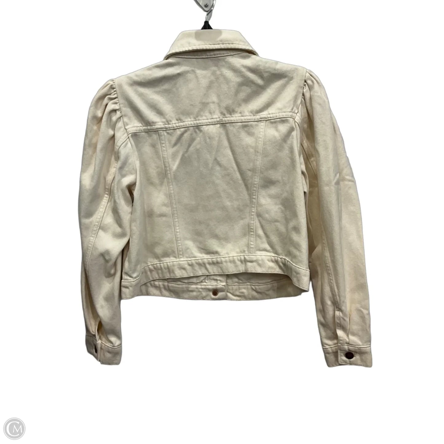 Jacket Denim By Pilcro In White Denim, Size: Xsp