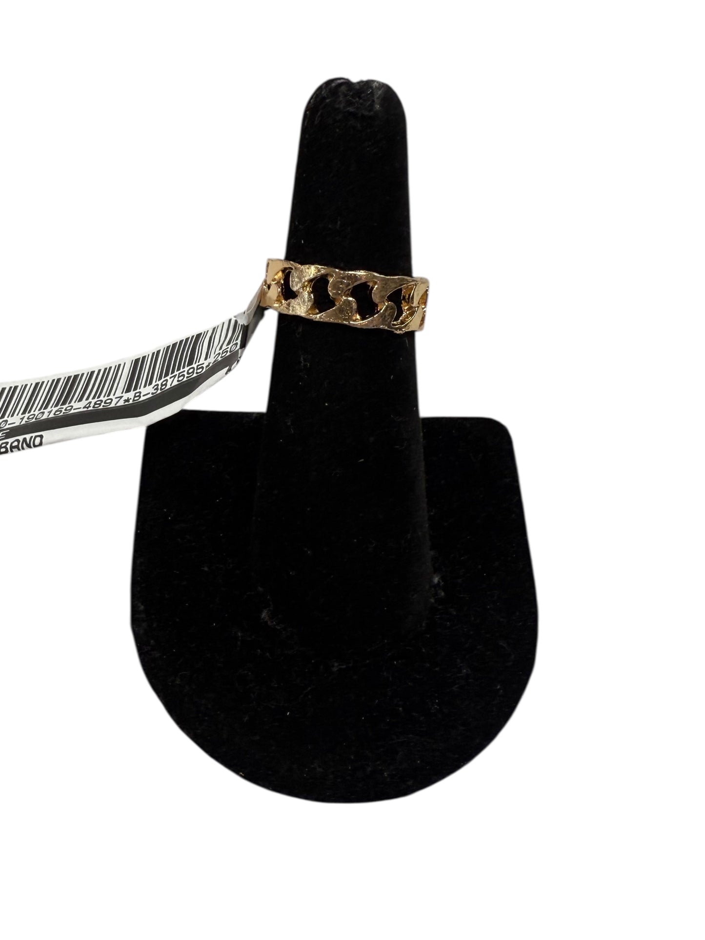 Ring Band In Gold, Size:6.5