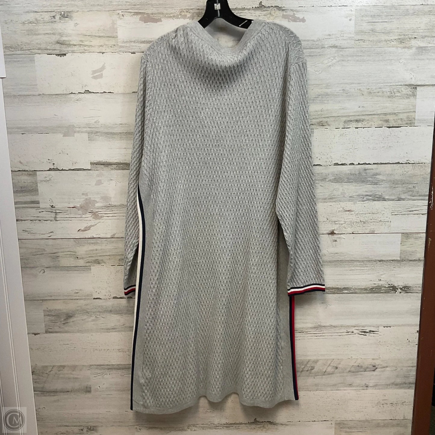 Dress Sweater By Tommy Hilfiger In Grey, Size: Xxl