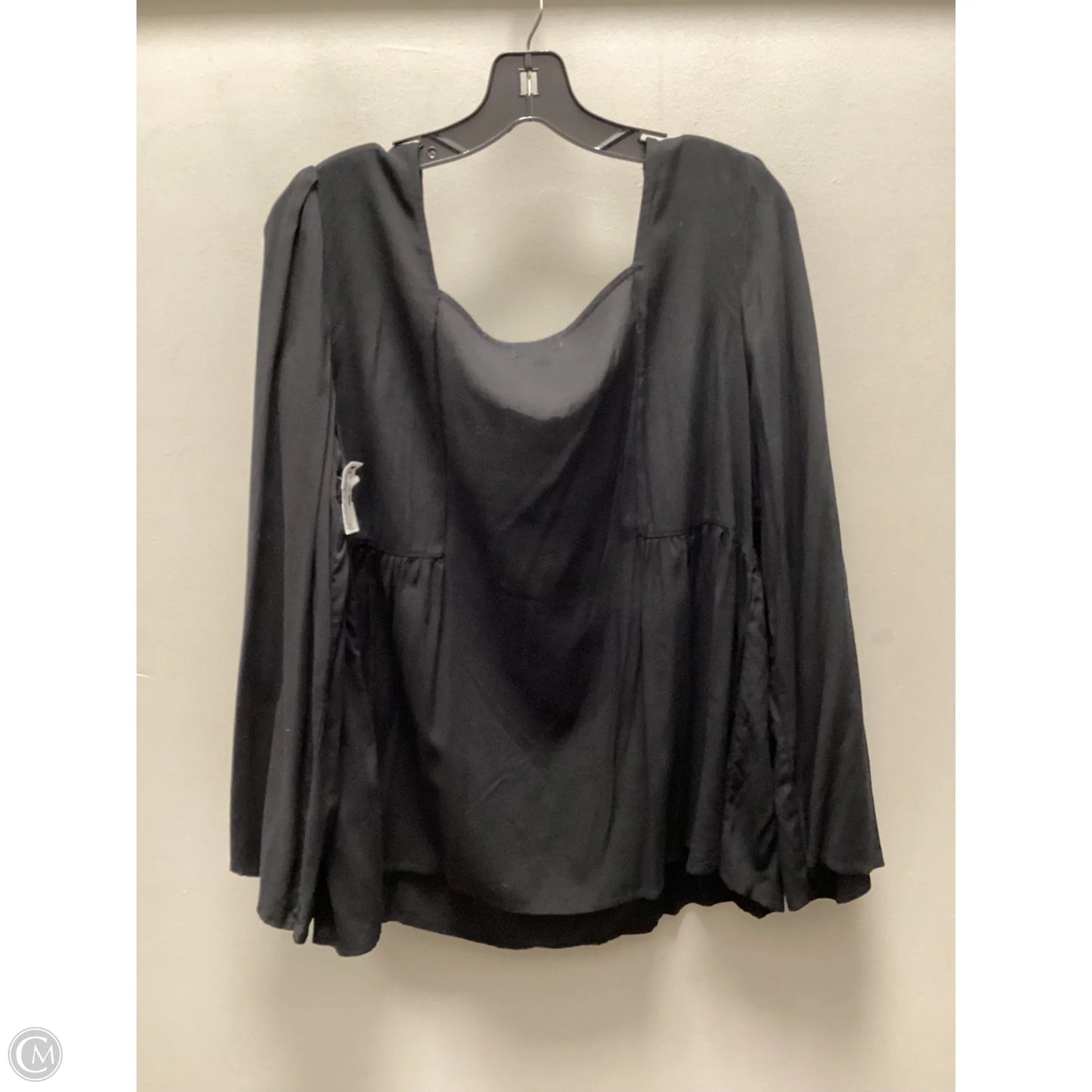 Top Long Sleeve By Charming Charlie In Black, Size: Xl