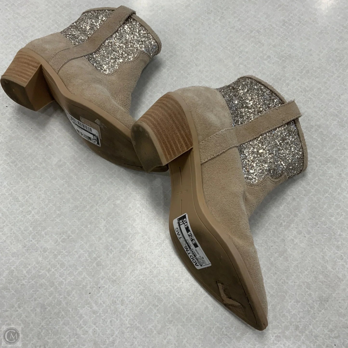 Boots Ankle Heels By Dolce Vita In Beige, Size: 6