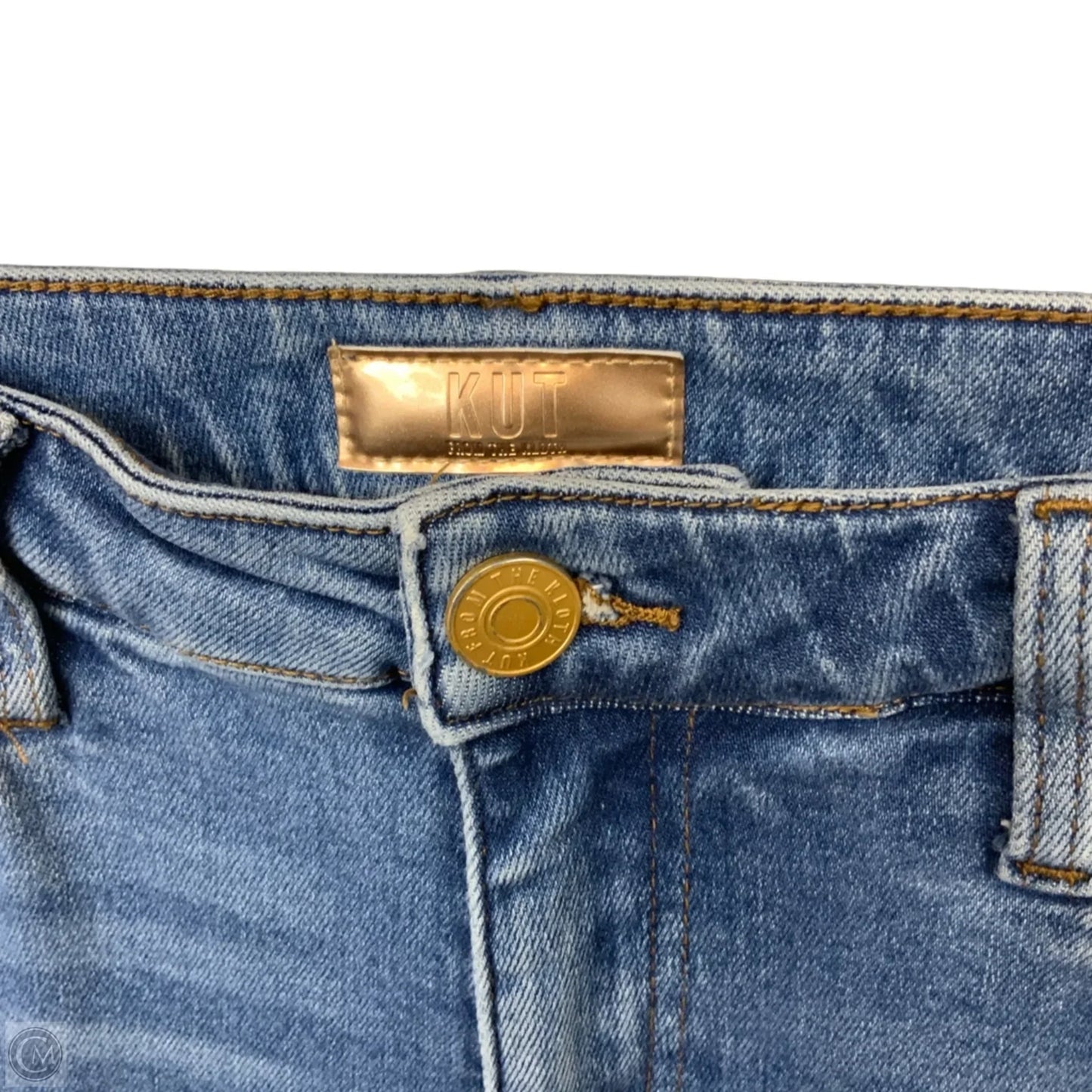 Jeans Cropped By Kut In Blue Denim, Size: 8