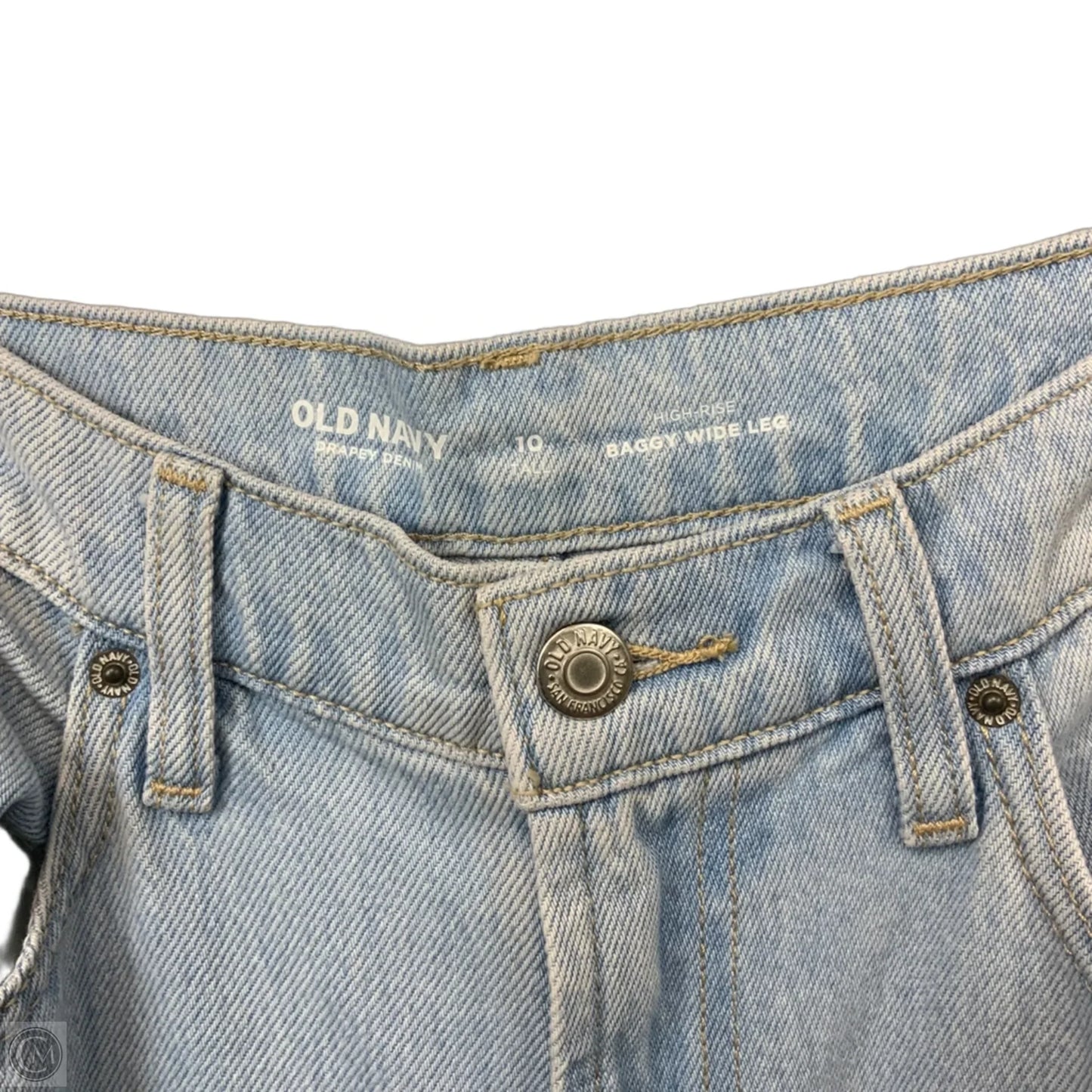 Jeans Wide Leg By Old Navy In Blue Denim, Size: 10l