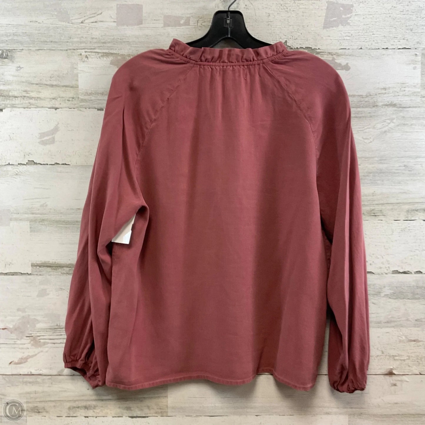 Blouse Long Sleeve By Cloth & Stone In Pink, Size: Xl