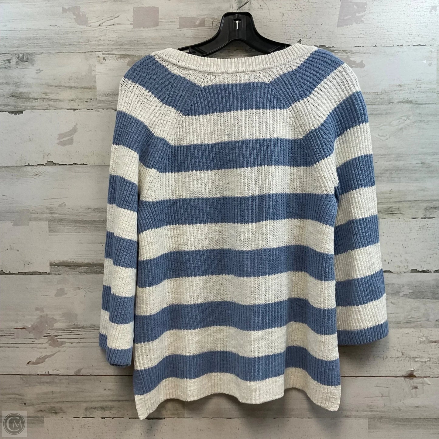 Sweater By J. Jill In Blue & White, Size: M