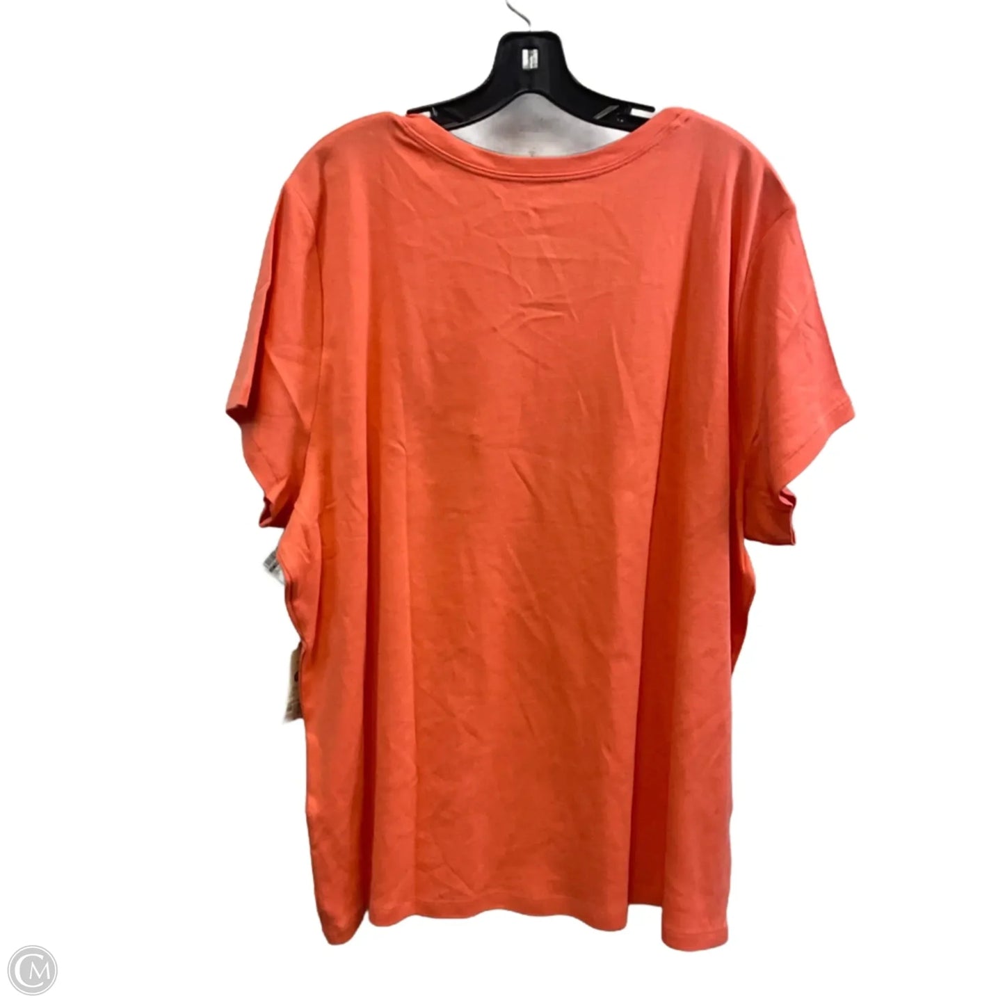 Top Short Sleeve By St Johns Bay In Orange, Size: 3x