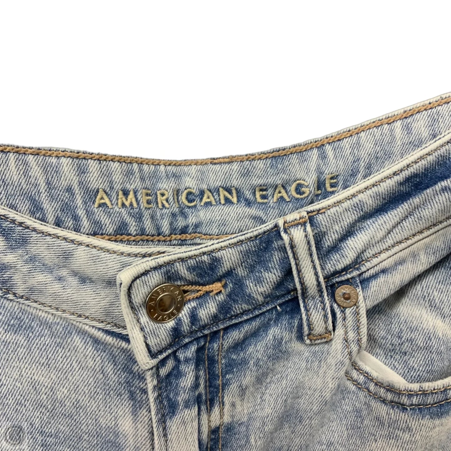 Jeans Wide Leg By American Eagle In Blue Denim, Size: 6