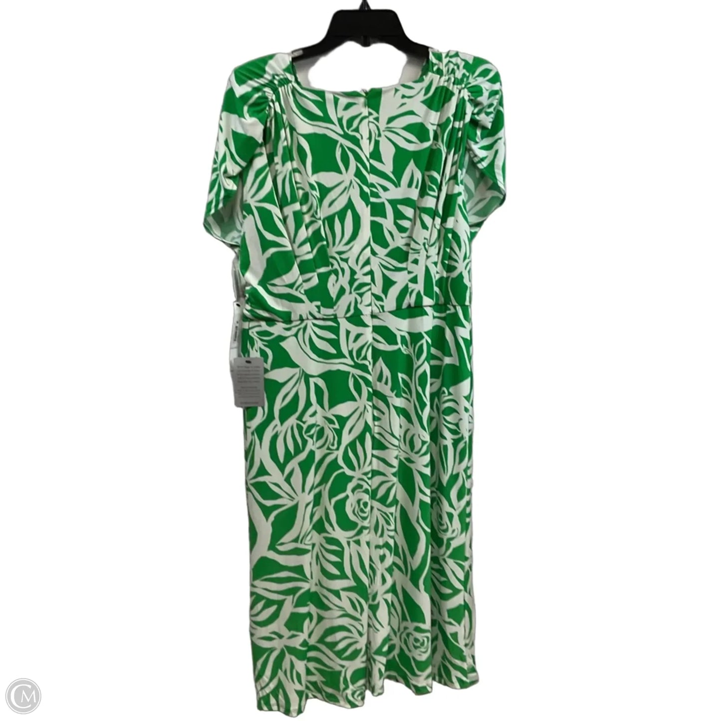 Dress Casual Midi By Maggy London In Green, Size: L