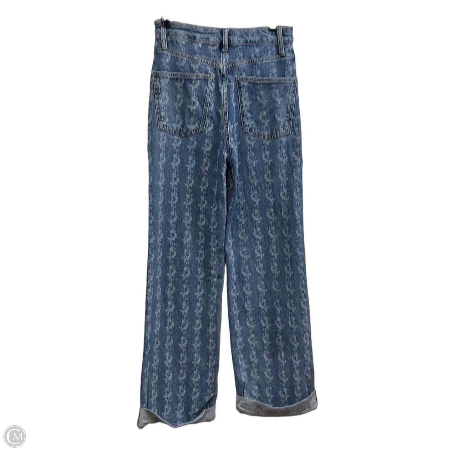 Jeans Wide Leg By Pilcro In Blue Denim, Size: 2