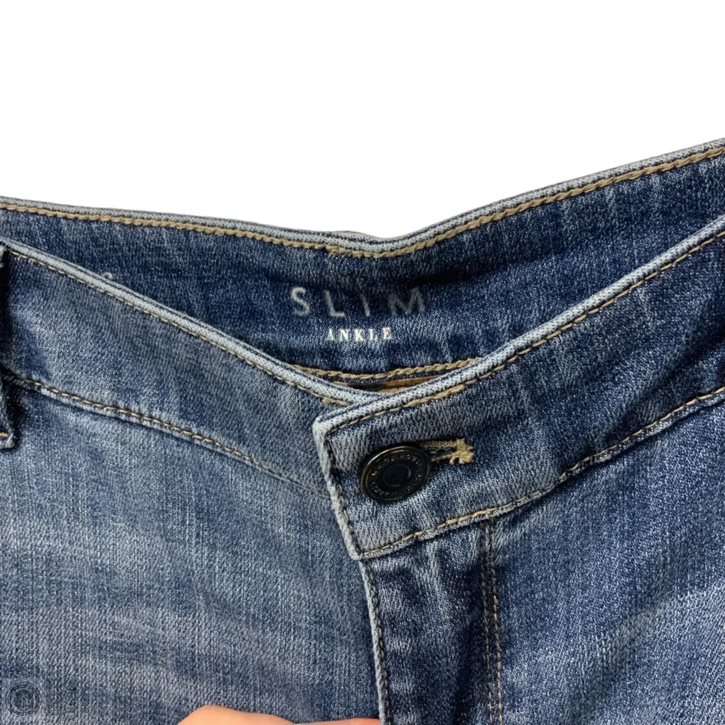 Jeans Straight By White House Black Market In Blue Denim, Size: 6