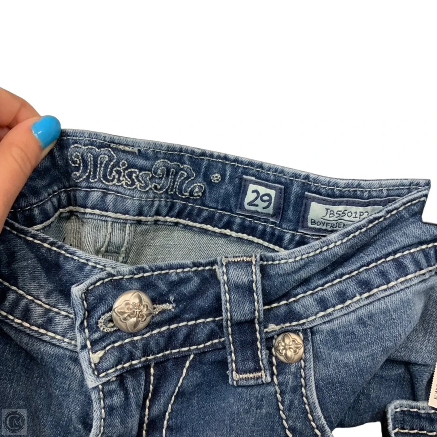 Capris By Miss Me In Blue Denim, Size: 8