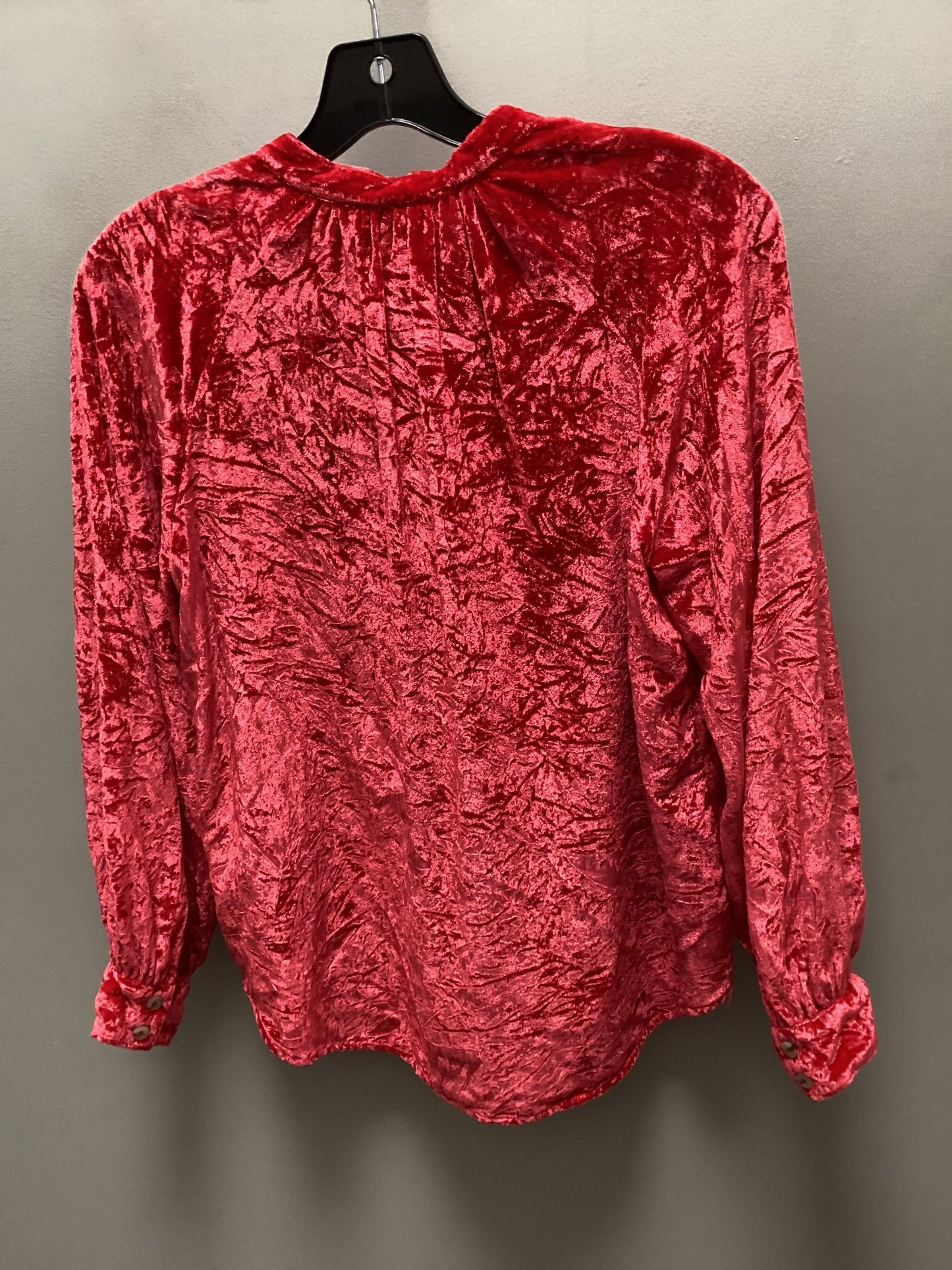 Top Long Sleeve By Pilcro In Red, Size: S