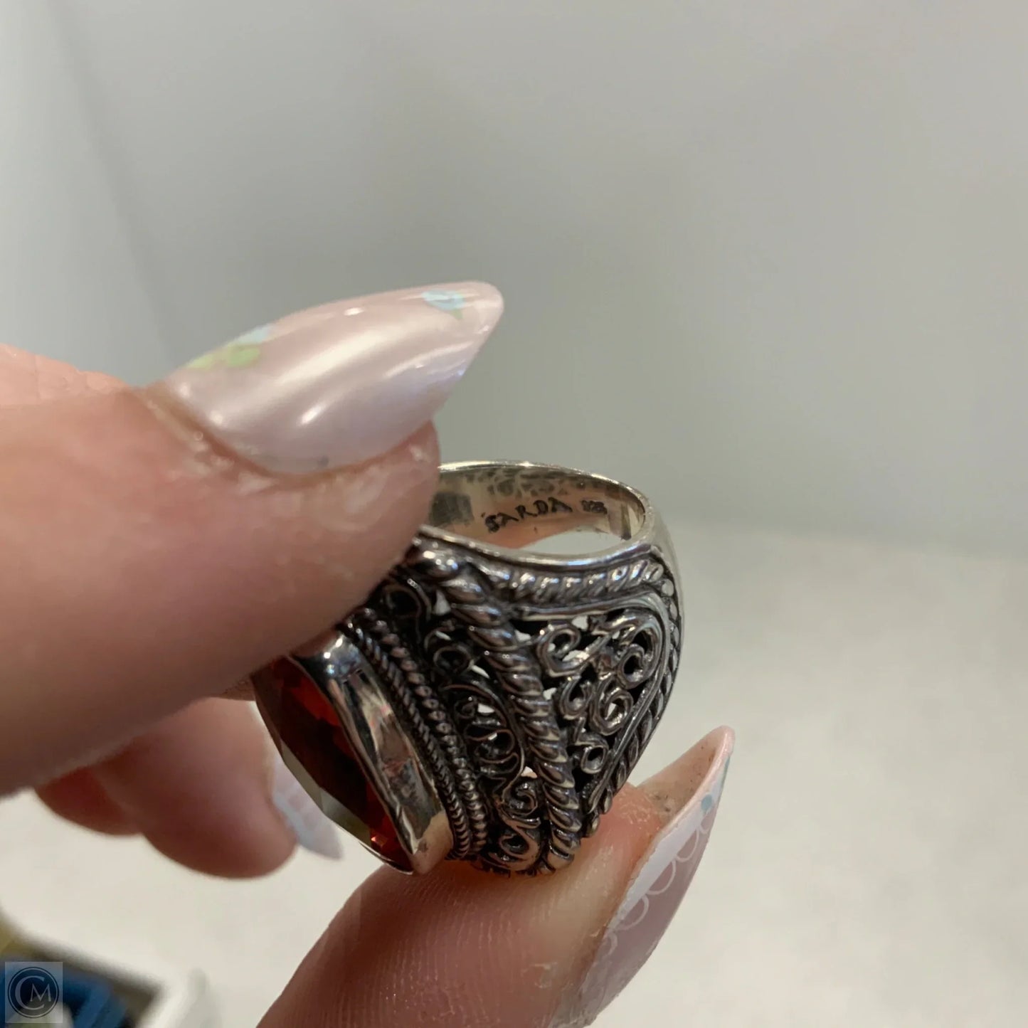 Ring Sterling Silver By Sarda, Size: 5