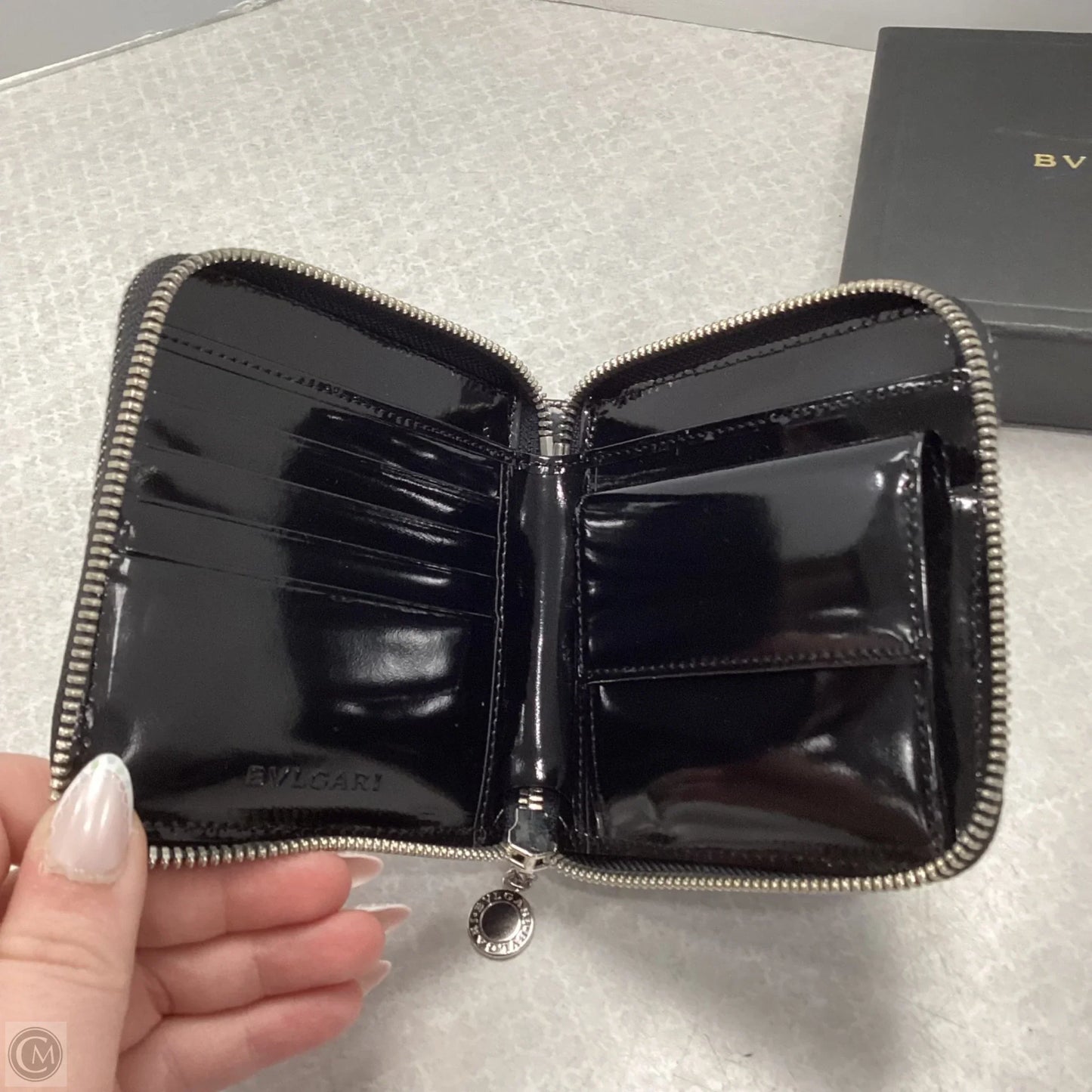 Wallet Designer By Bvlgari, Size: Small