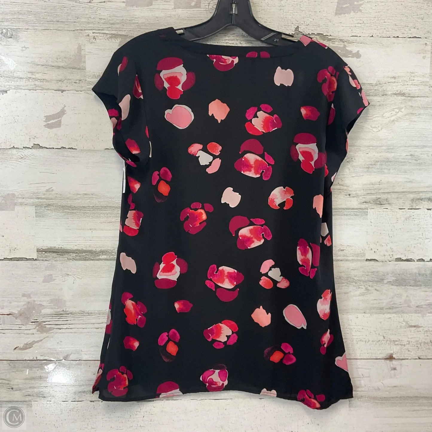 Blouse Short Sleeve By Cabi In Black, Size: S