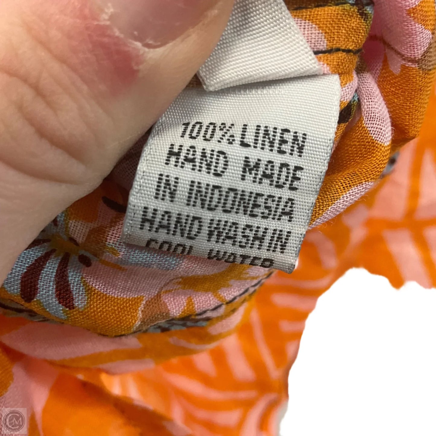 Blouse Long Sleeve By YVONNE In Orange, Size: S