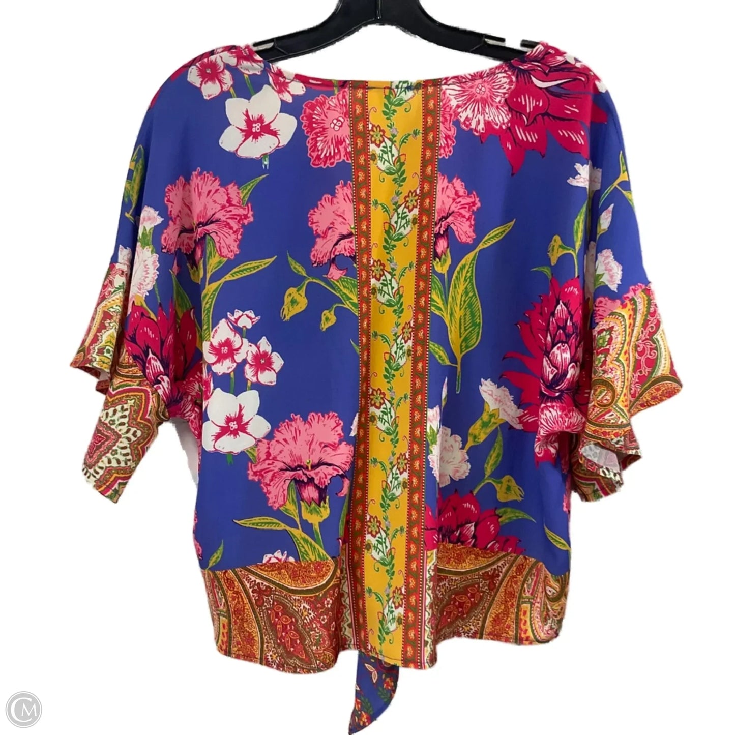 Blouse Short Sleeve By Umgee In Purple, Size: S