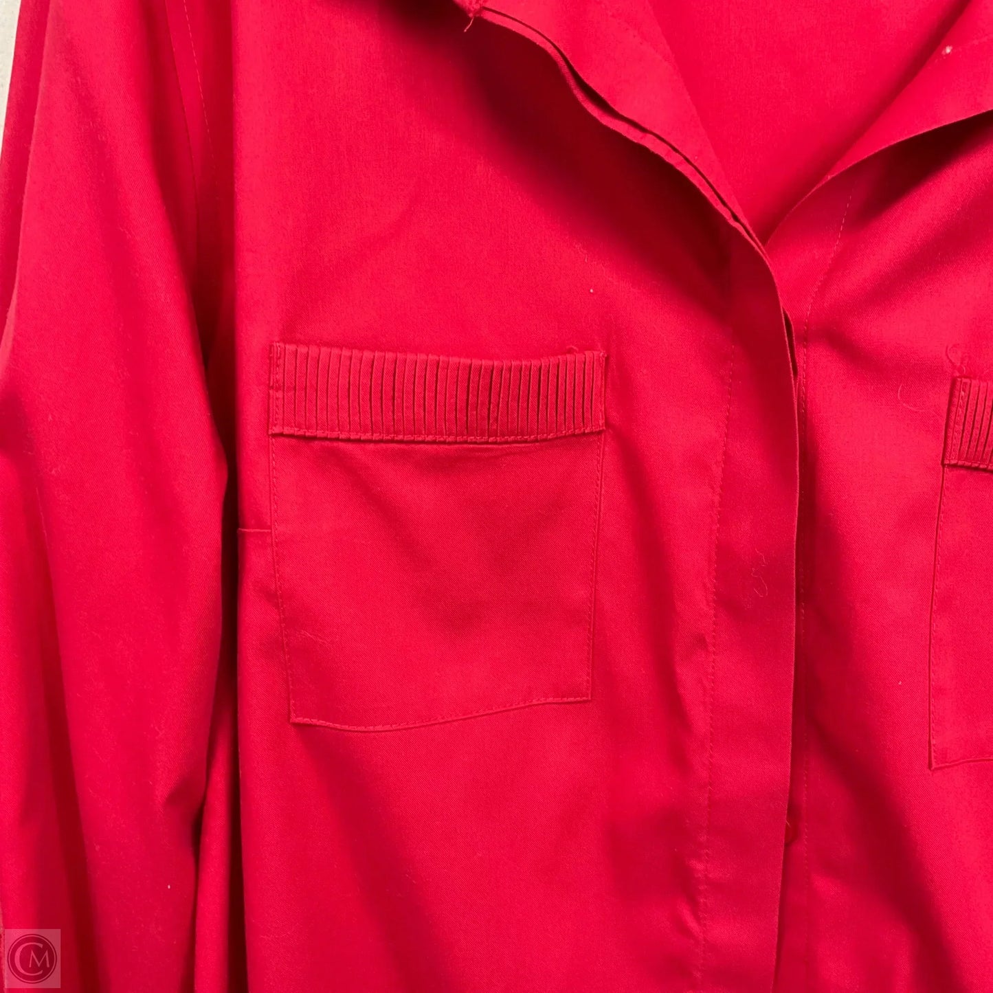 Blouse Long Sleeve By Coldwater Creek In Red, Size: L