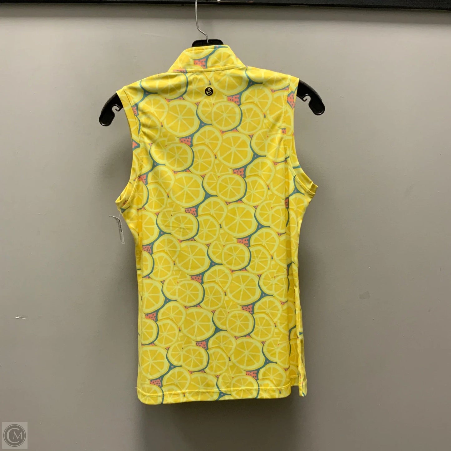 Athletic Tank Top By Swannies Golf In Yellow, Size: L