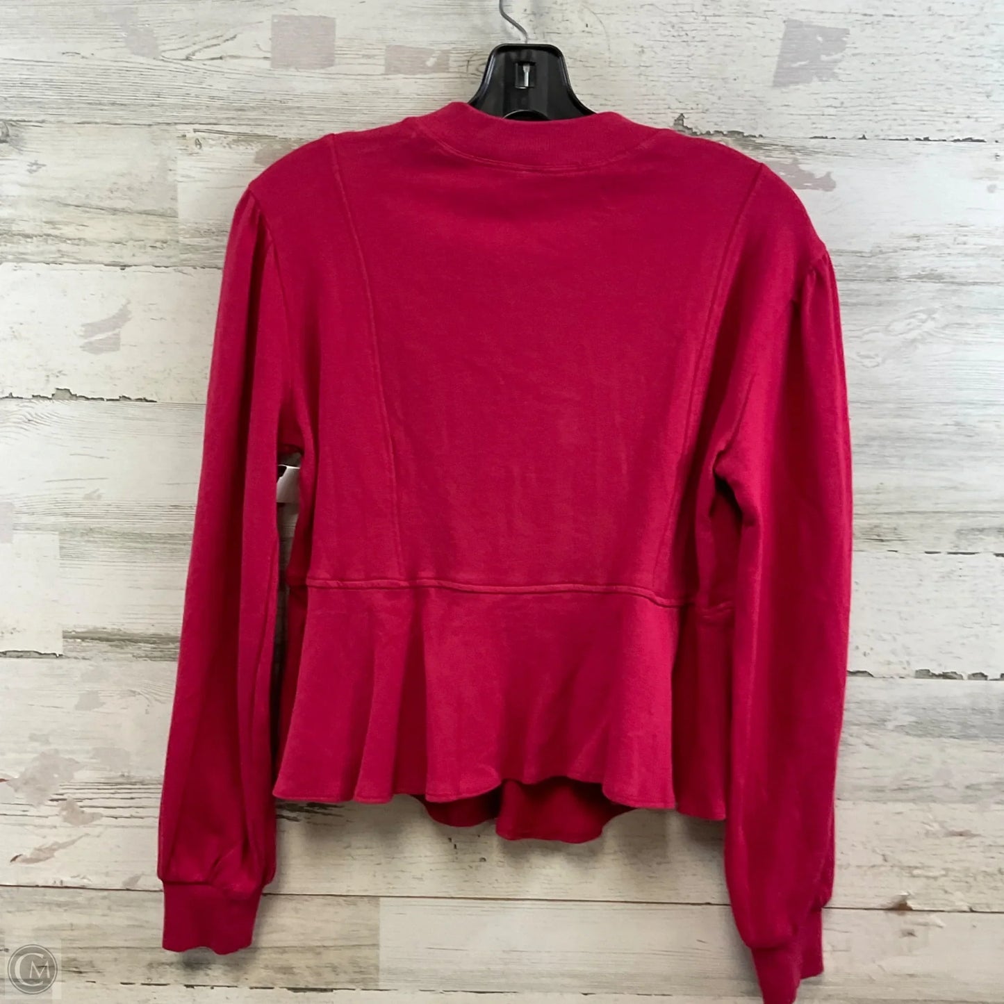 Top Long Sleeve By Anthropologie In Red, Size: Xxs