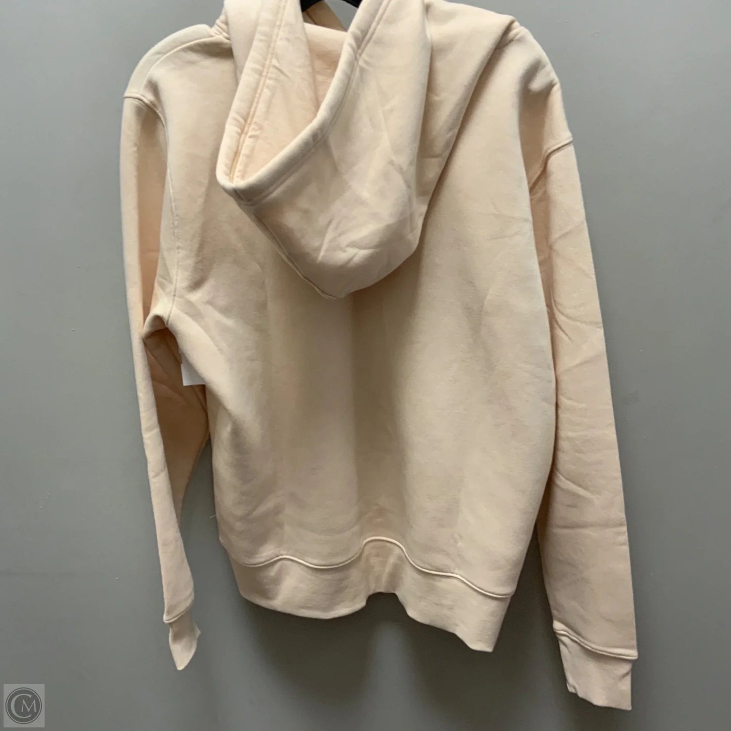 Athletic Sweatshirt Hoodie By Fila In Cream, Size: L