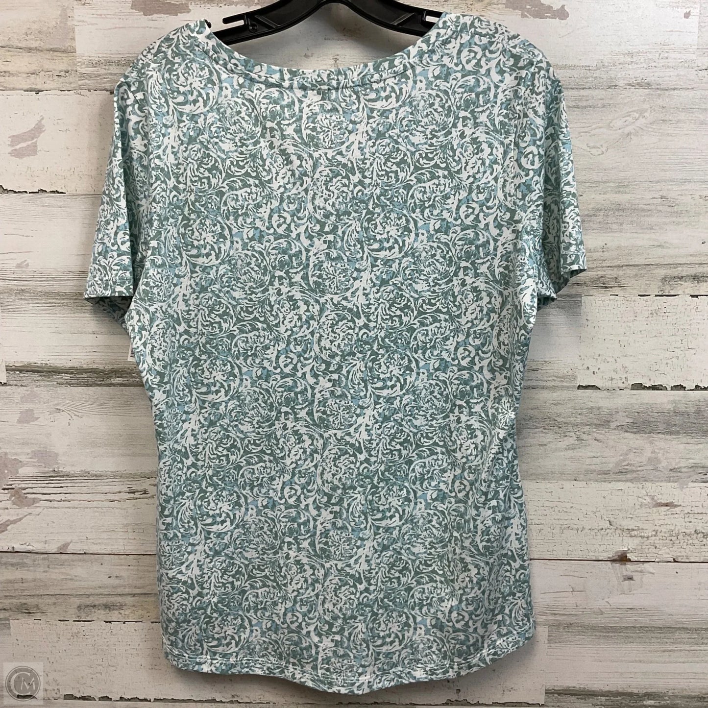Top Short Sleeve By Peruvian Connection In Green, Size: M