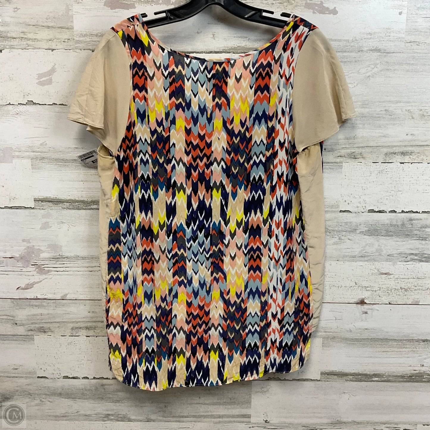 Top Short Sleeve By Maeve In Blue, Size: M