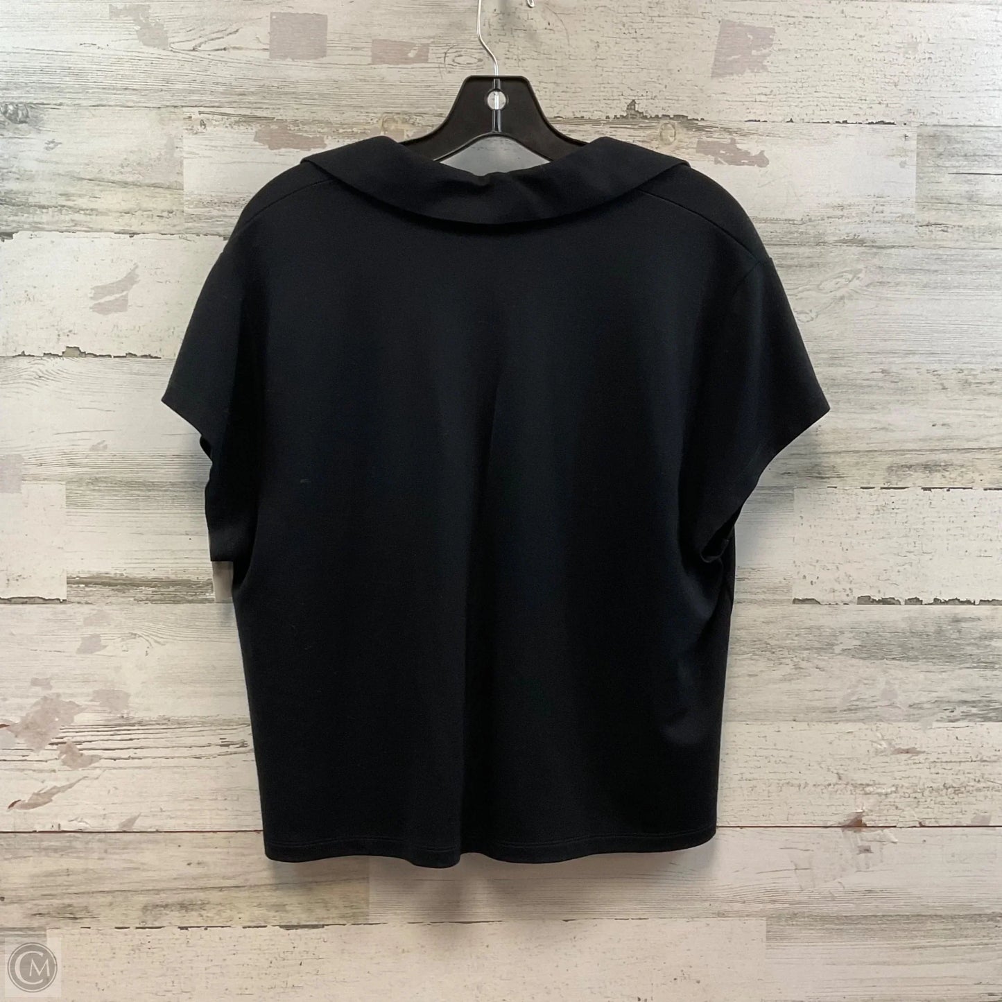 Top Short Sleeve By Cabi In Black, Size: L