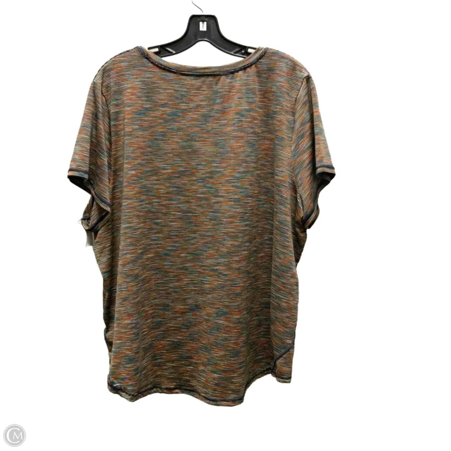 Athletic Top Short Sleeve By Xersion In Black, Size: 1x