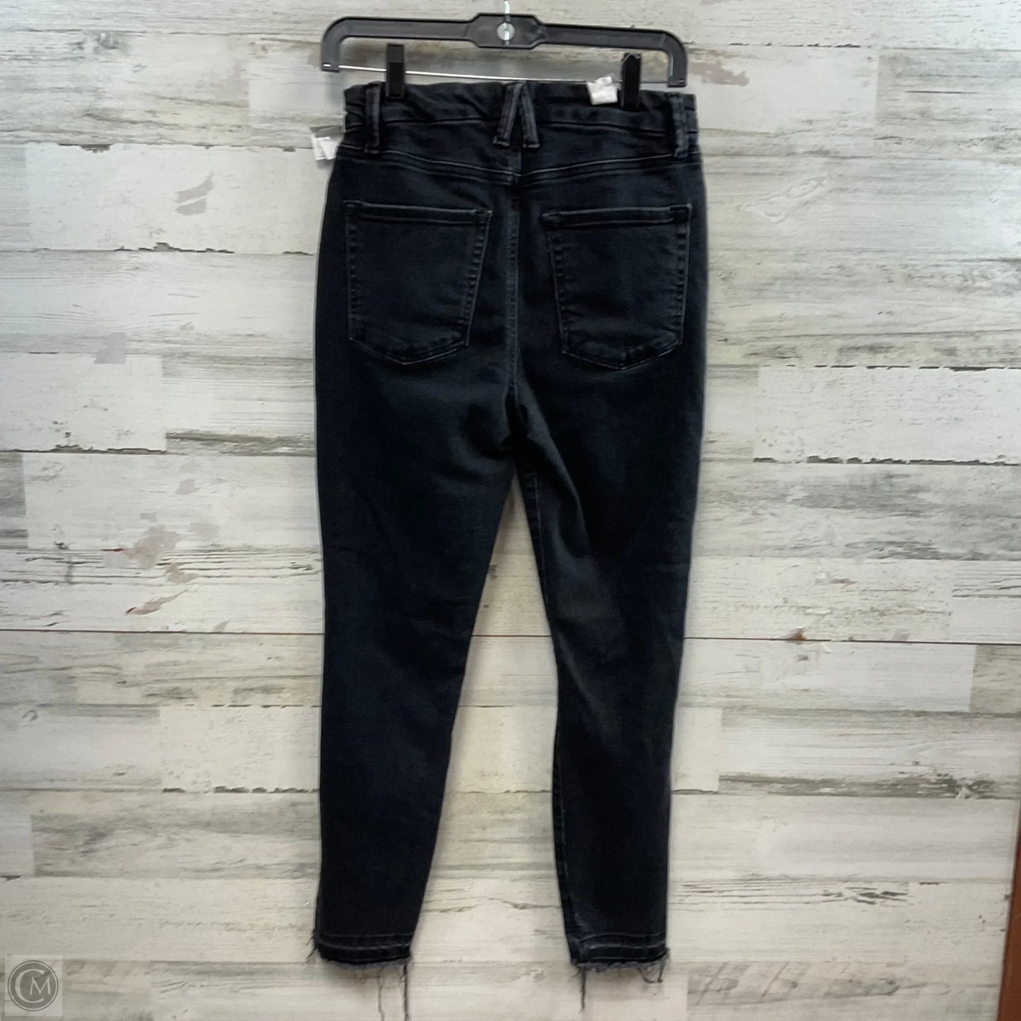 Jeans Skinny By Good American In Black Denim, Size: 6