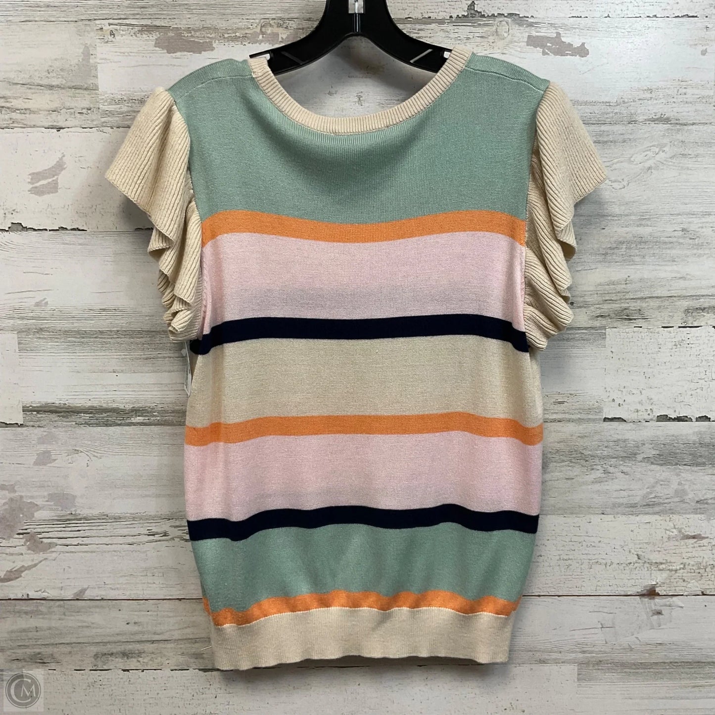 Sweater Short Sleeve By Thml In Pink, Size: L