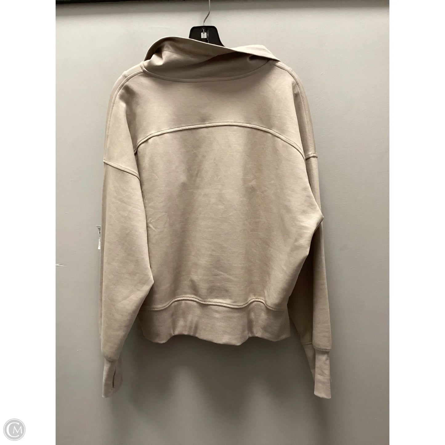 Athletic Top Long Sleeve Collar By Old Navy In Brown, Size: Xl