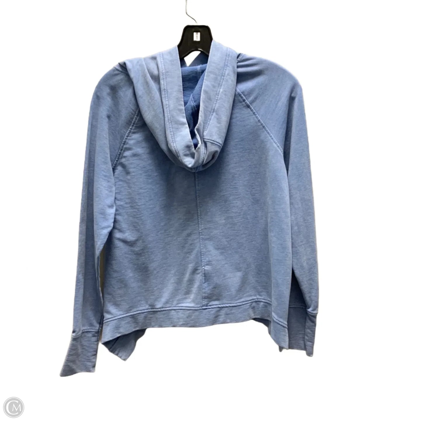 Athletic Top Long Sleeve Hoodie By Danskin In Blue, Size: Xs